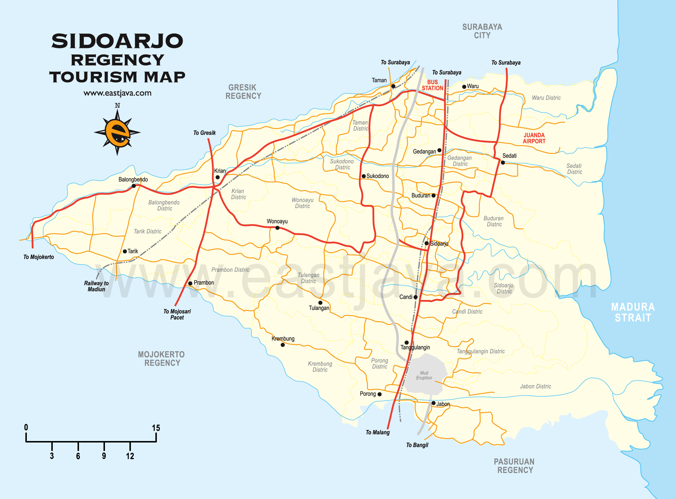 sidoarjo map